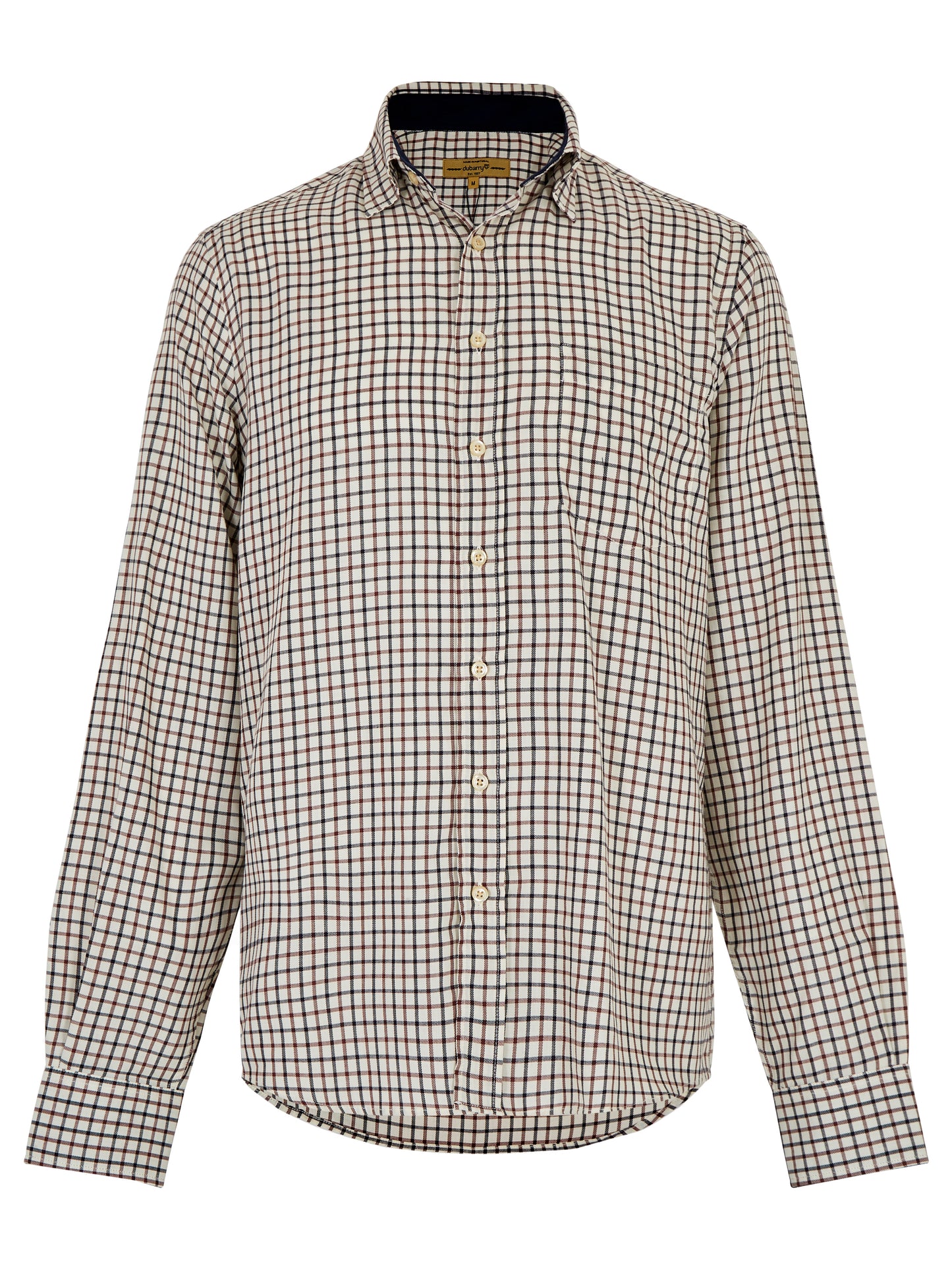 Connell Tattersall Check Shirt Ox Blood