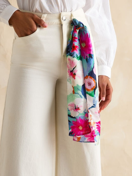 Highgrove Floral Skinny Printed Scarf