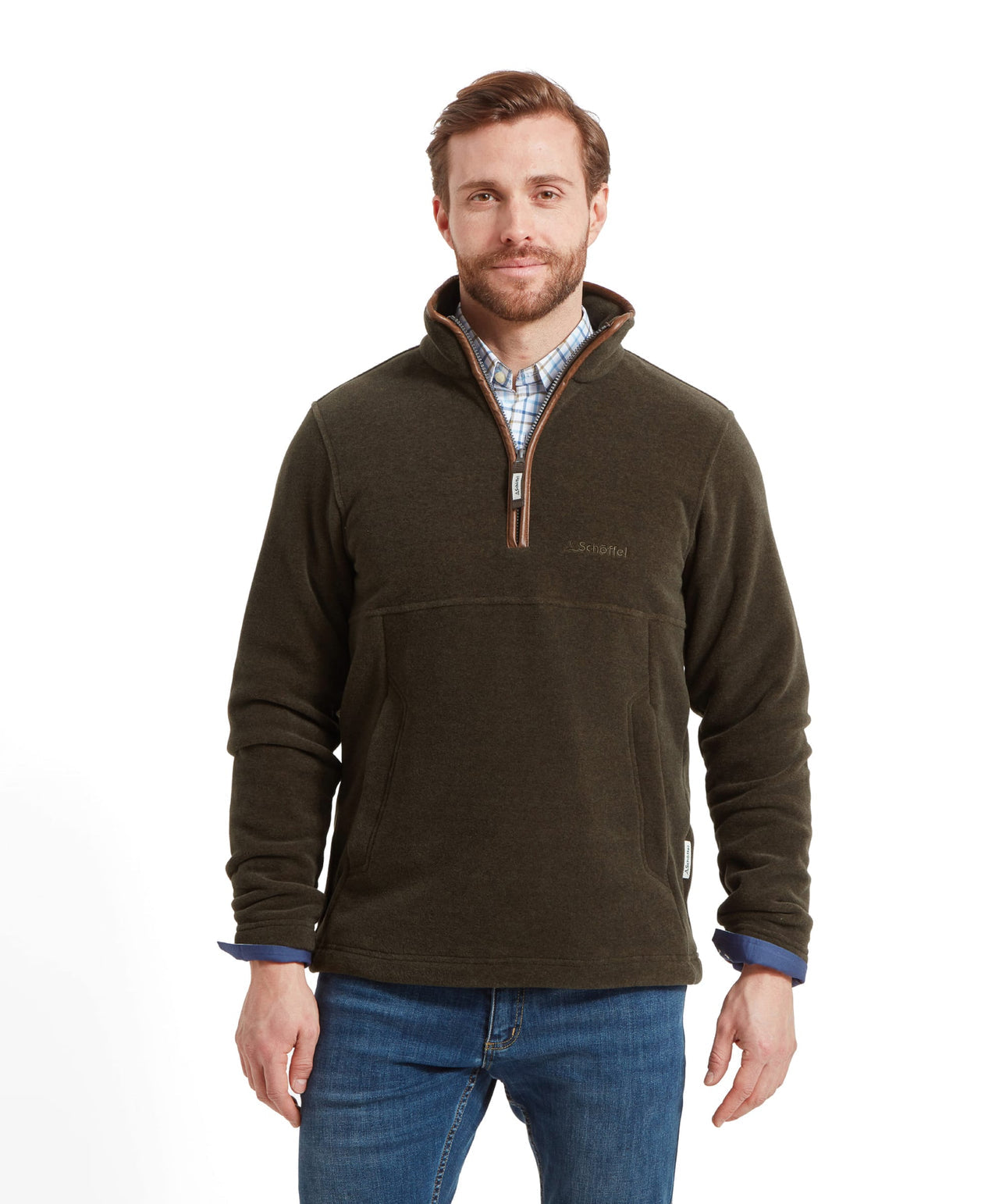 Berkeley Quarter Zip Dark Olive