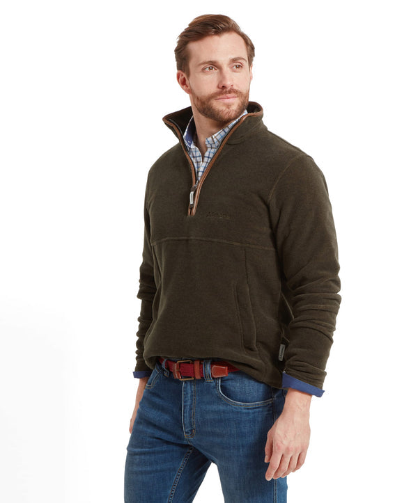 Berkeley Quarter Zip Dark Olive