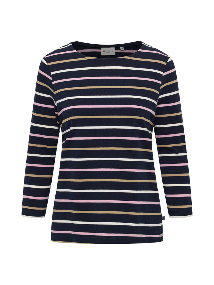 Croco T-shirt Navy Stripe