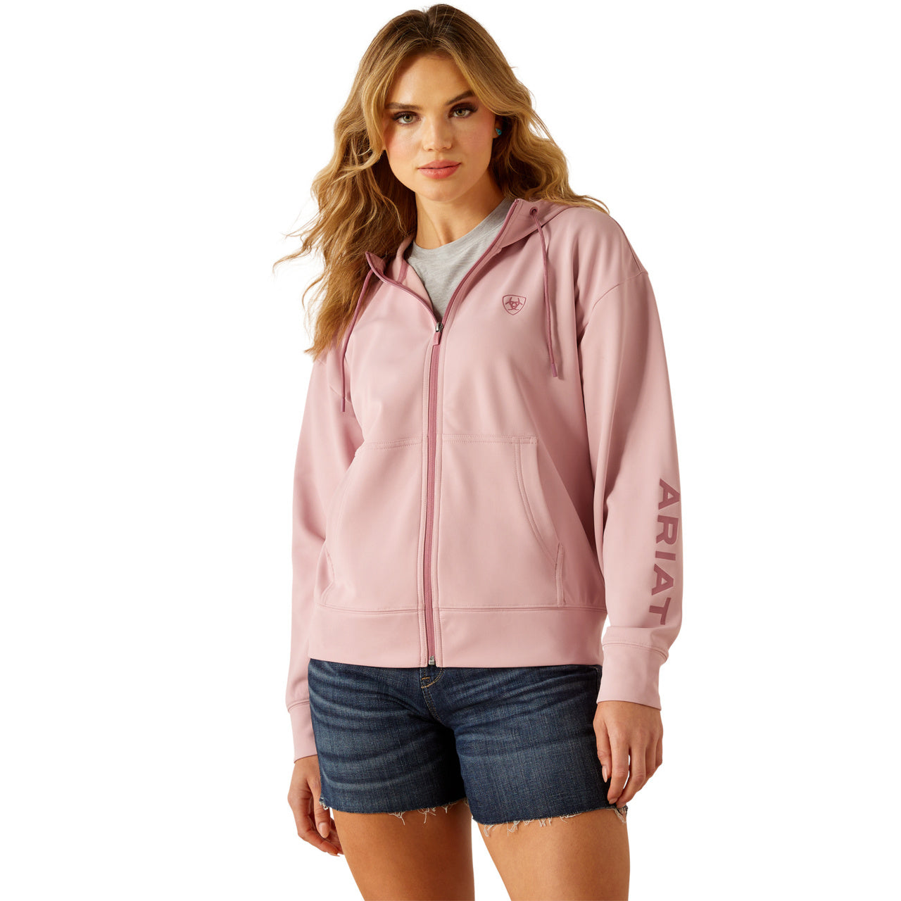 Breeze full zip hoody Dry Rose