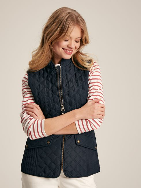 Minx
Navy Blue Showerproof Diamond Quilted Gilet