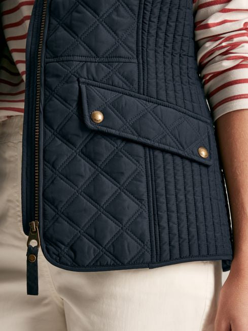 Minx
Navy Blue Showerproof Diamond Quilted Gilet