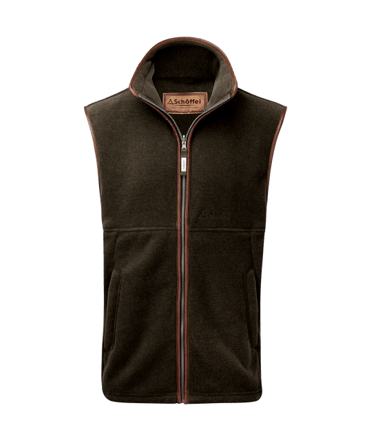 Oakham Fleece Gilet Dark Olive