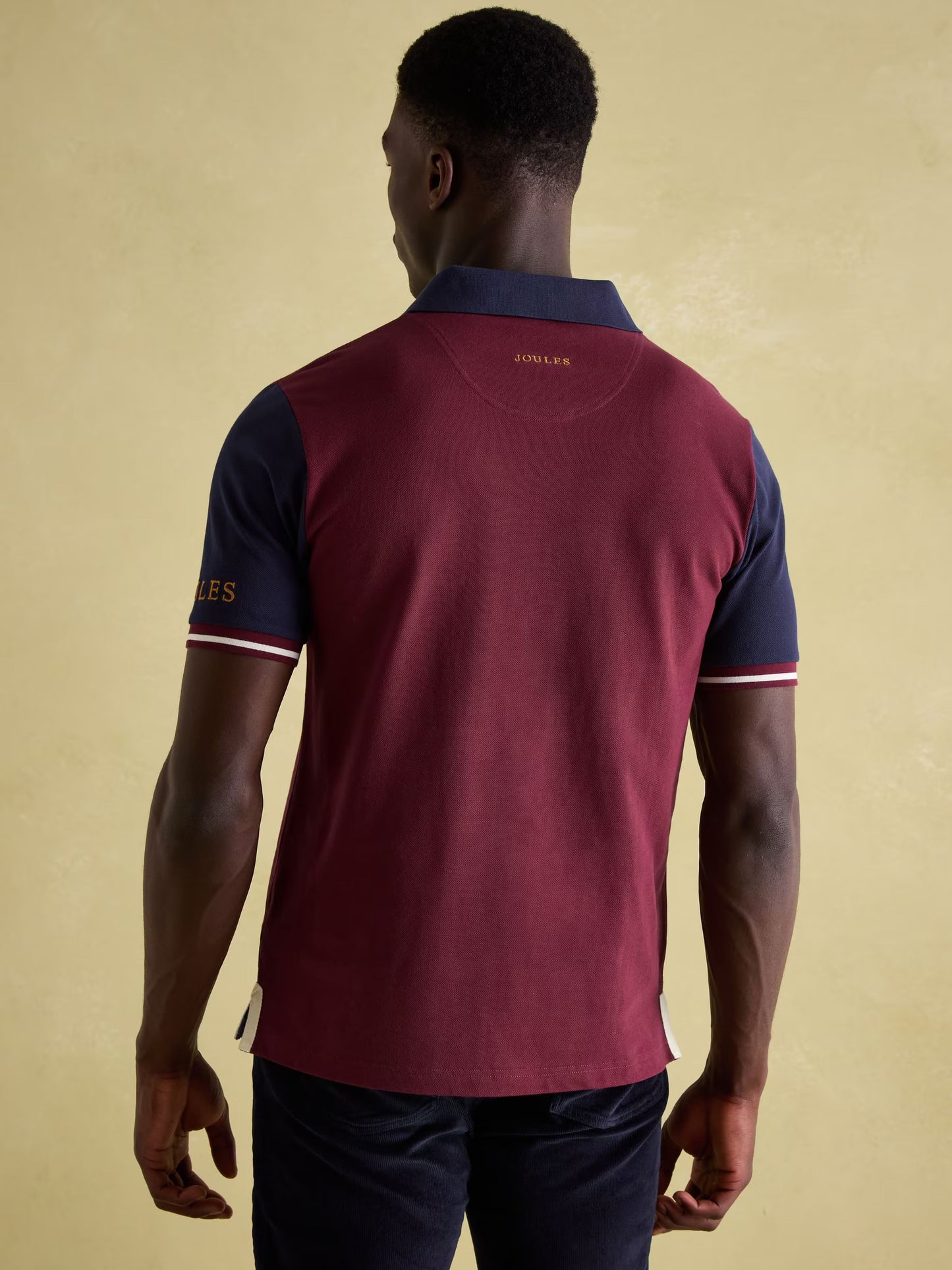 Embellished
Navy/Burgundy Classic Fit Polo Shirt