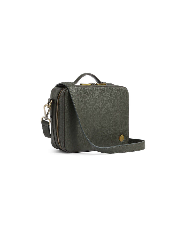 The Buckingham Women's Crossbody Bag - Moss Green Suede