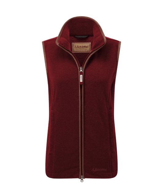 Lyndon Fleece Gilet Claret