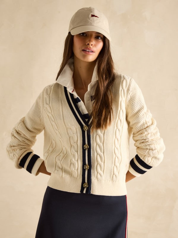 Centre Court Cream Cardigan