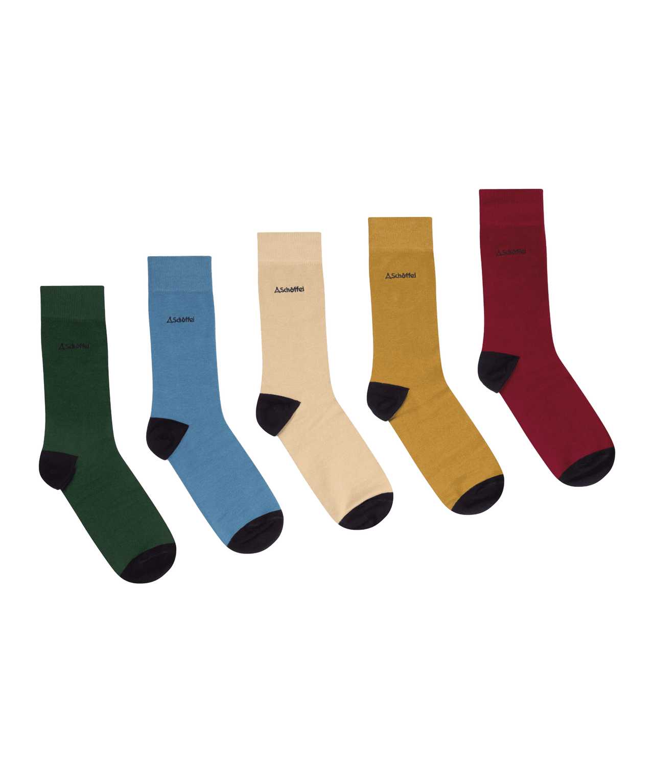 Men’s Bamboo Sock Logo Oat Mix (box of 5)