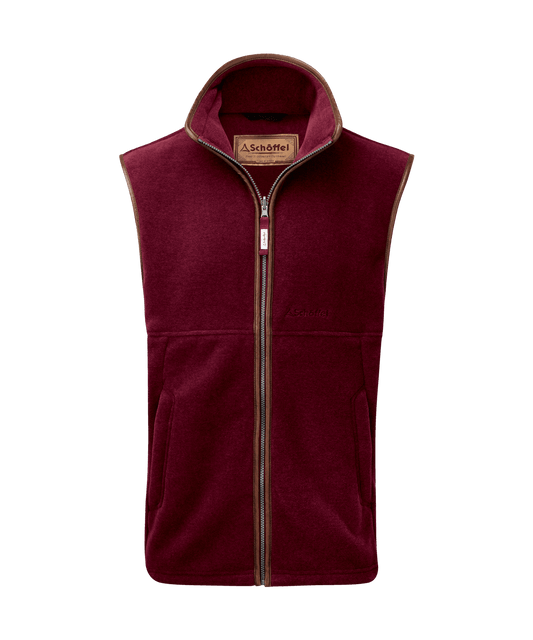 Oakham Fleece Gilet Claret