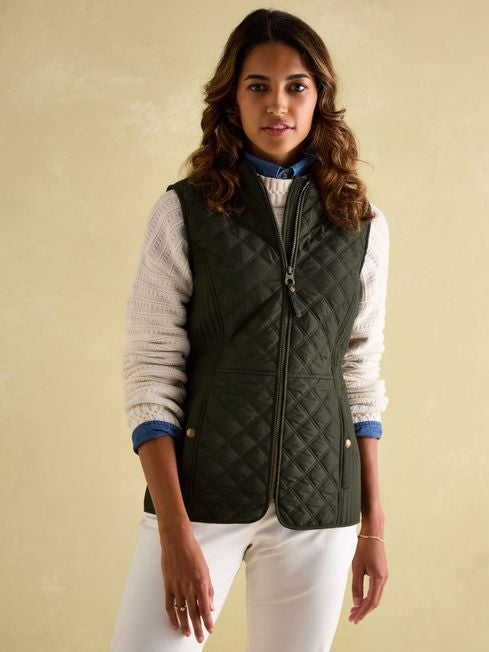 Minx
Khaki Showerproof Diamond Quilted Gilet