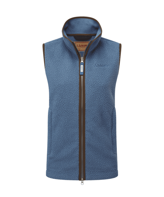 Lyndon Retro Fleece Gilet Vintage Navy