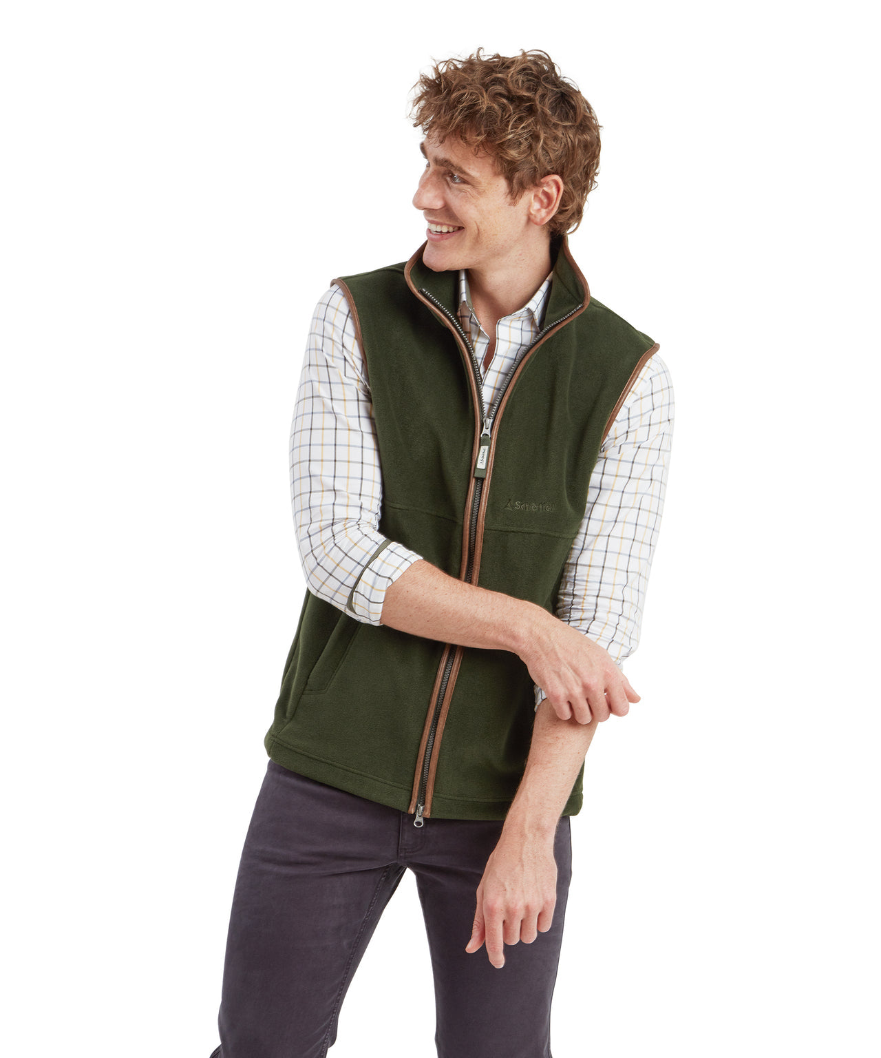 Oakham Fleece Gilet Forest