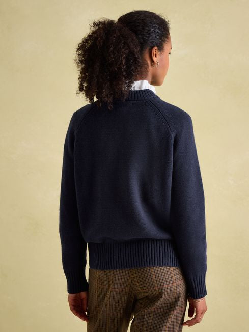 Jonty
Navy Intarsia Knit Jumper