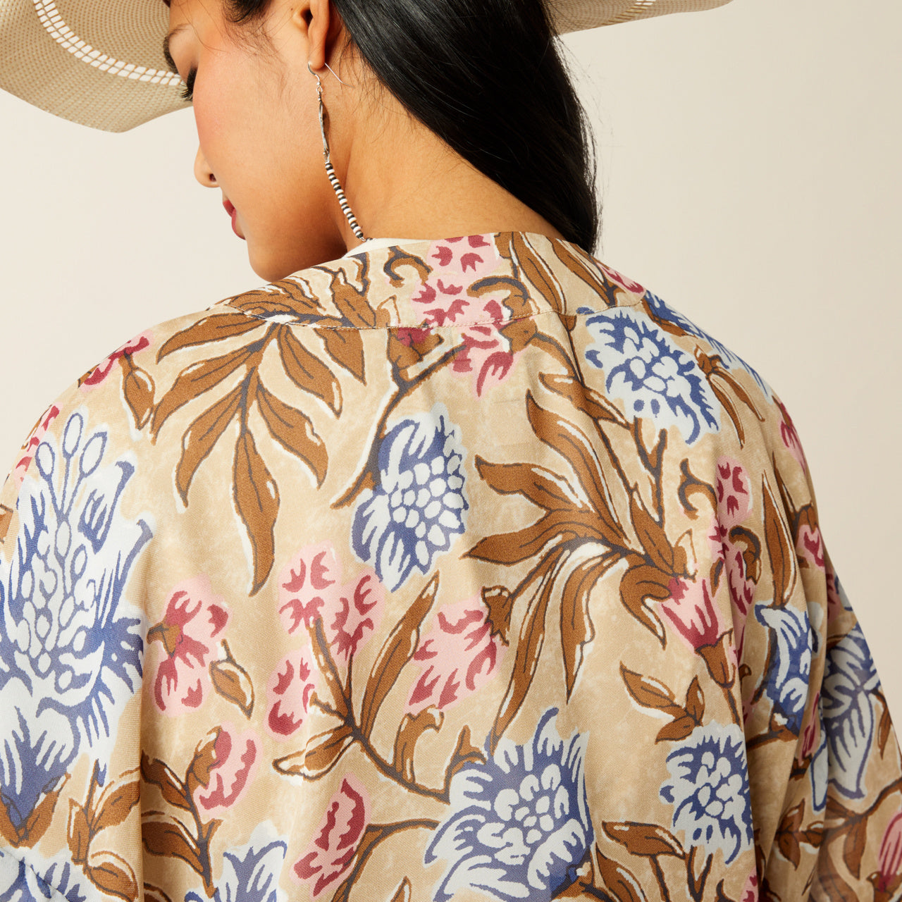 Flora duster shirt prairie floral