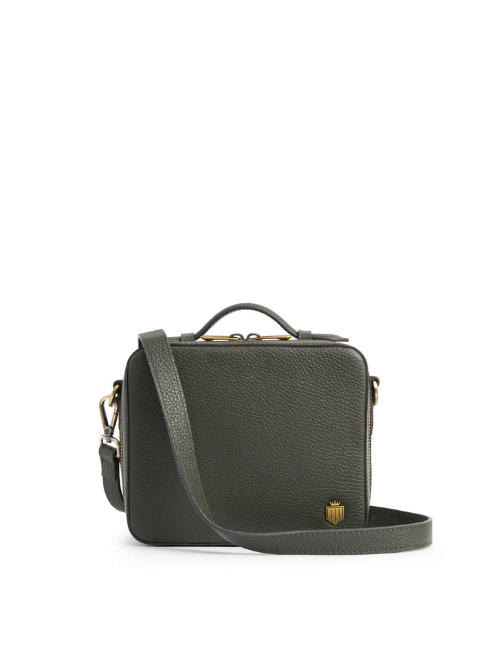 The Buckingham Women's Crossbody Bag - Moss Green Suede