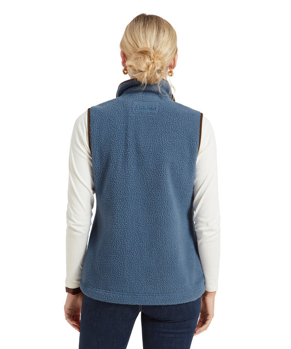 Lyndon Retro Fleece Gilet Vintage Navy