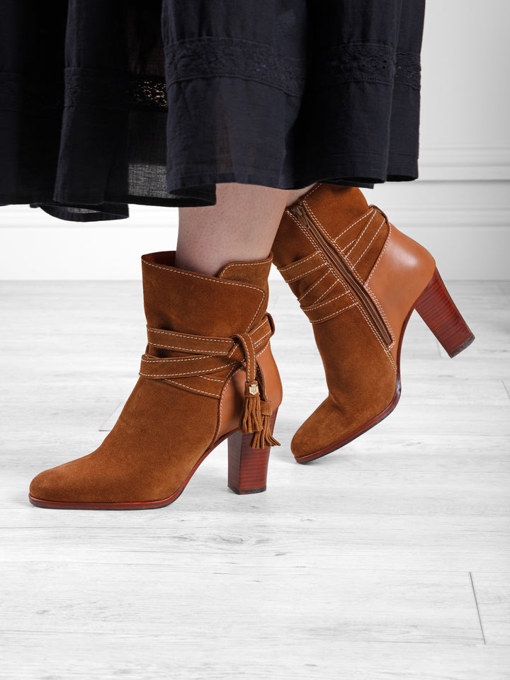 Dorset Ankle Boot Tan Suede