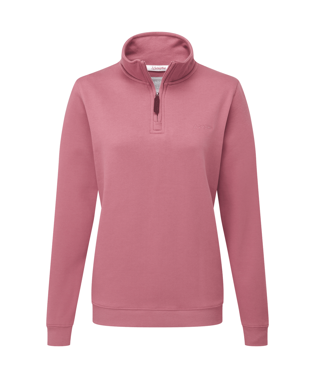 Sennen Cove Quarter Zip Sweatshirt Dark French Rose