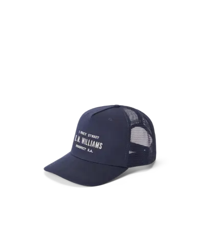 Stencil Trucker Cap Navy