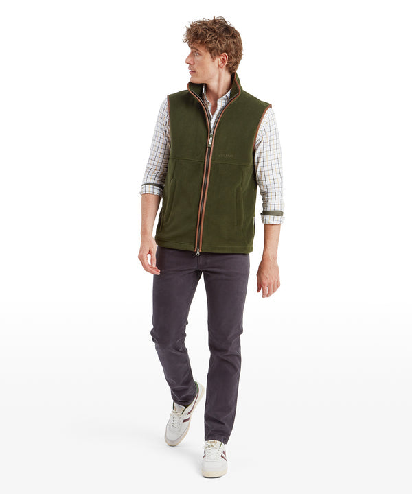 Oakham Fleece Gilet Forest