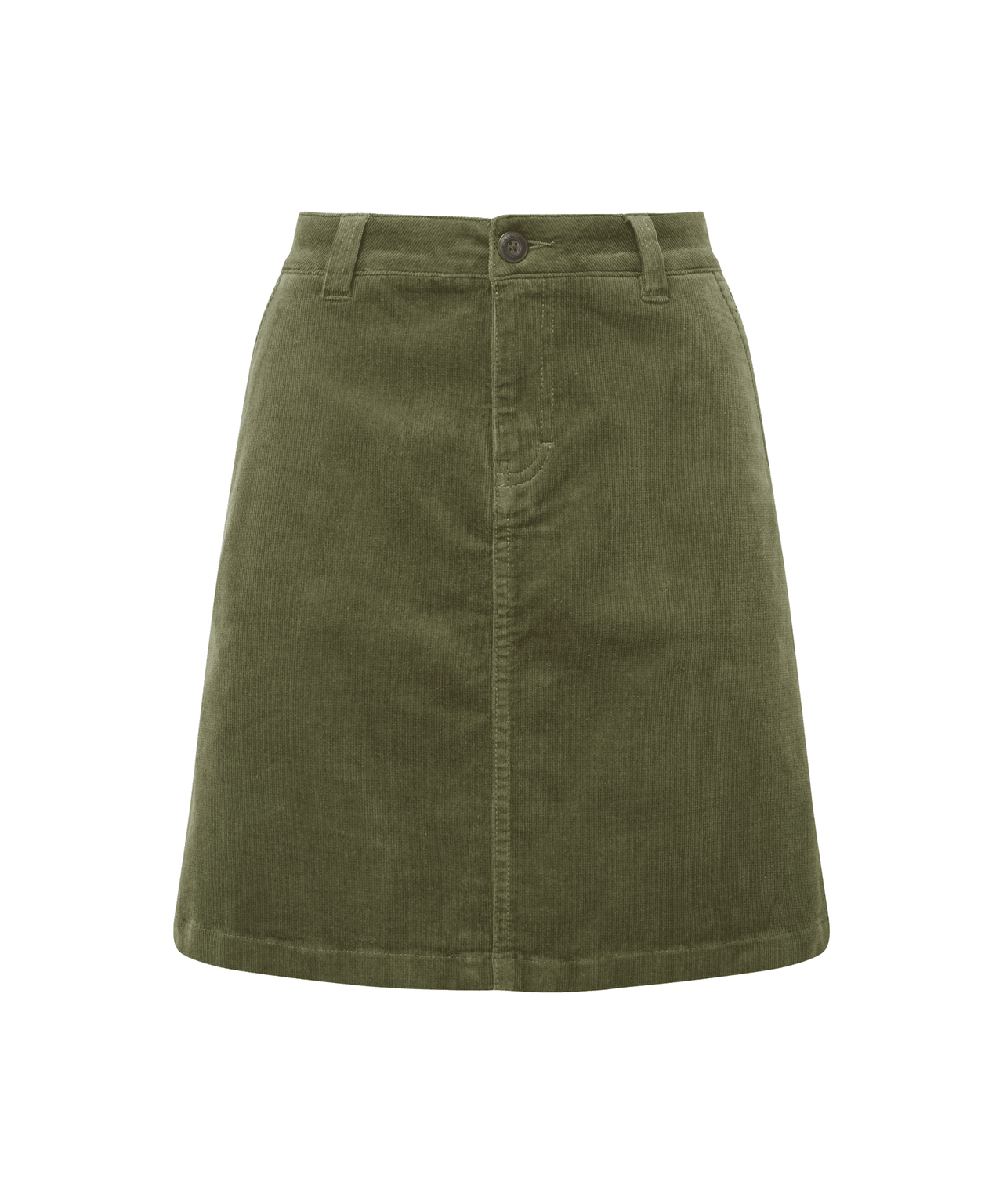 Sage Cord Skirt Dark Sage