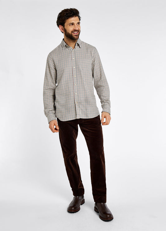 Connell Tattersall Check Shirt Ox Blood