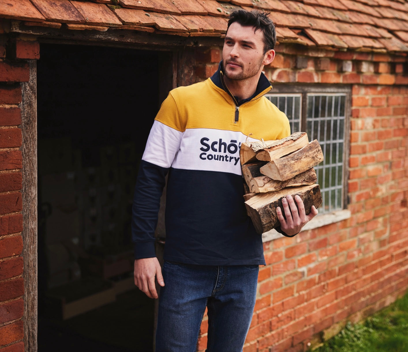 Exeter Heritage Quarter Zip Mustard