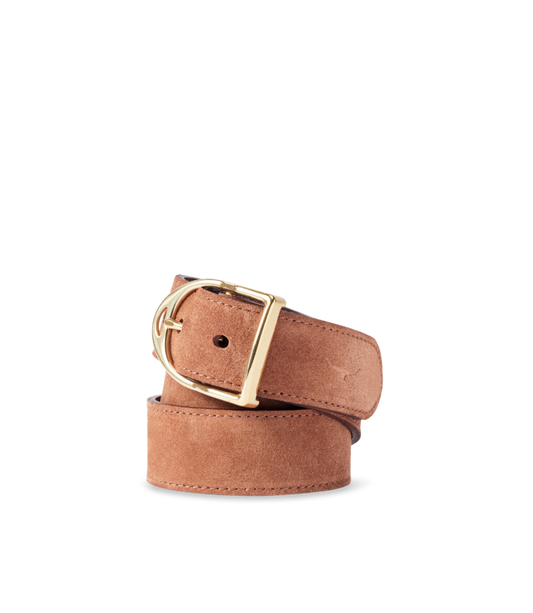 Isla Belt - Cognac Suede