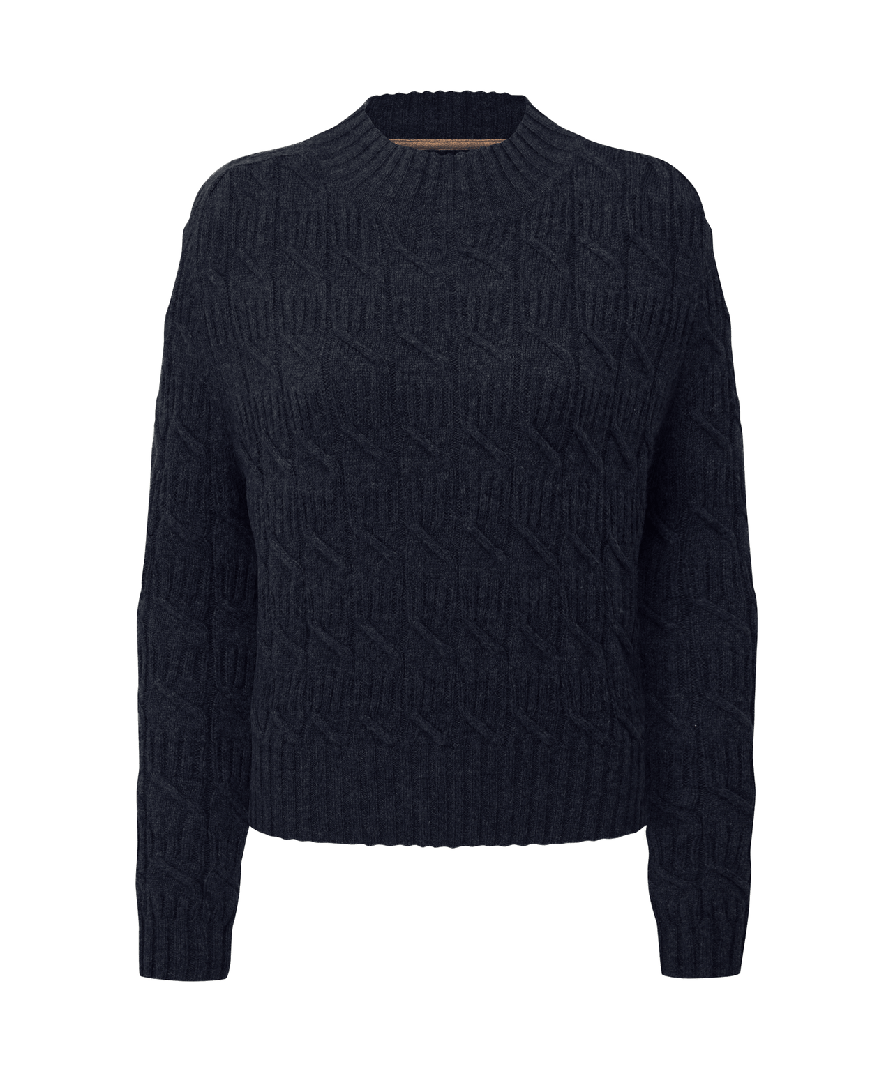 Sandsend Cable Jumper Navy