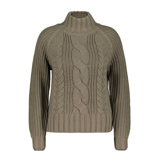 Turtle Cable Sweater - Sage