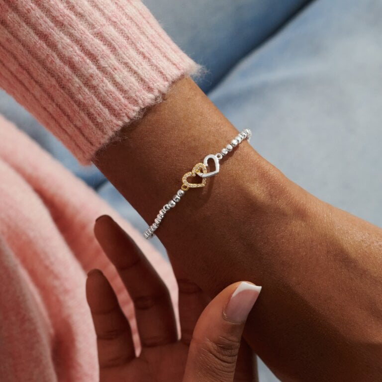 Forever Yours 'Beautiful Bestie' Bracelet In Silver And Gold Plating