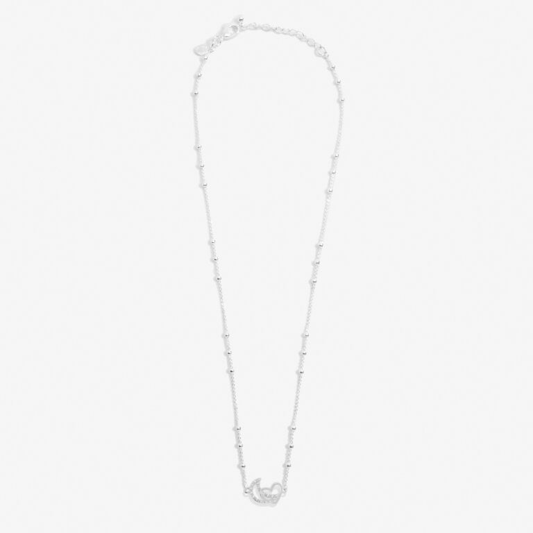 Forever Yours 'Love You To The Moon' Necklace In Silver Plating