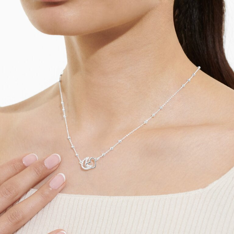 Forever Yours 'Love You To The Moon' Necklace In Silver Plating