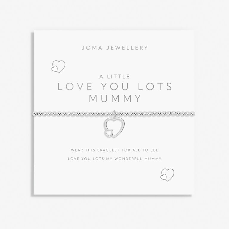 A Little 'Love You Lots Mummy' Bracelet In Silver Plating