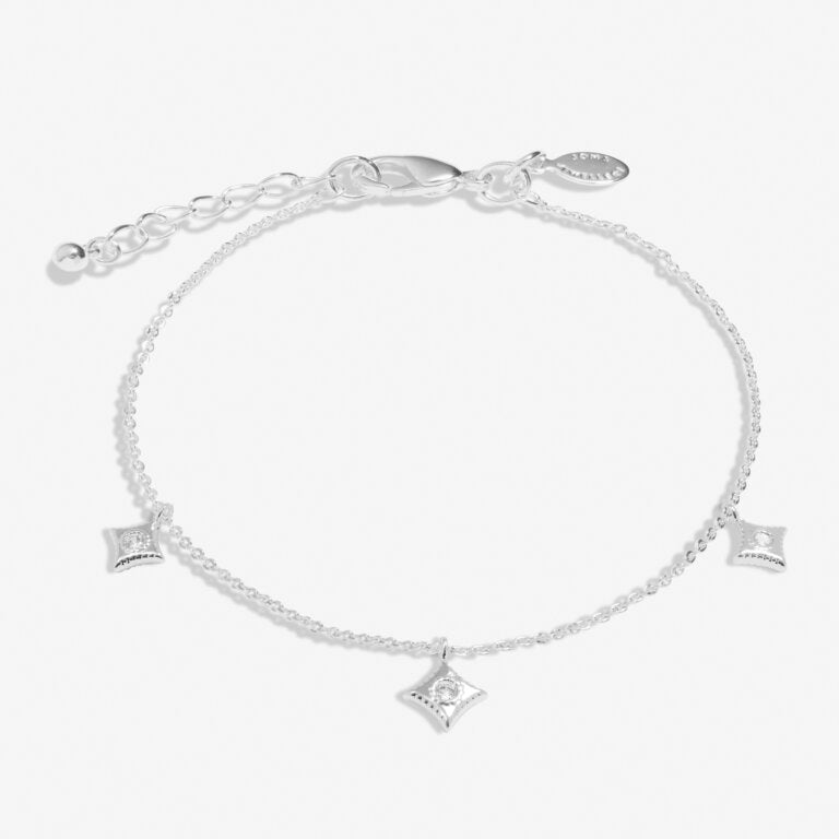 Style Stories Scatter Charm Bracelet In Silver Plating