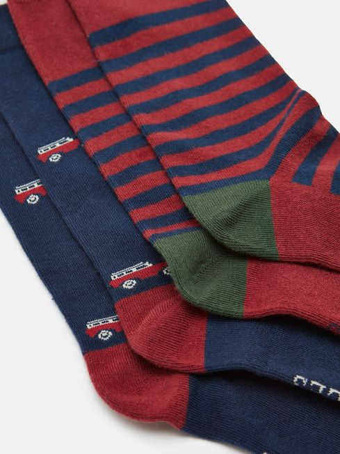 Kingsbury
Red/Navy Pack of Two Socks