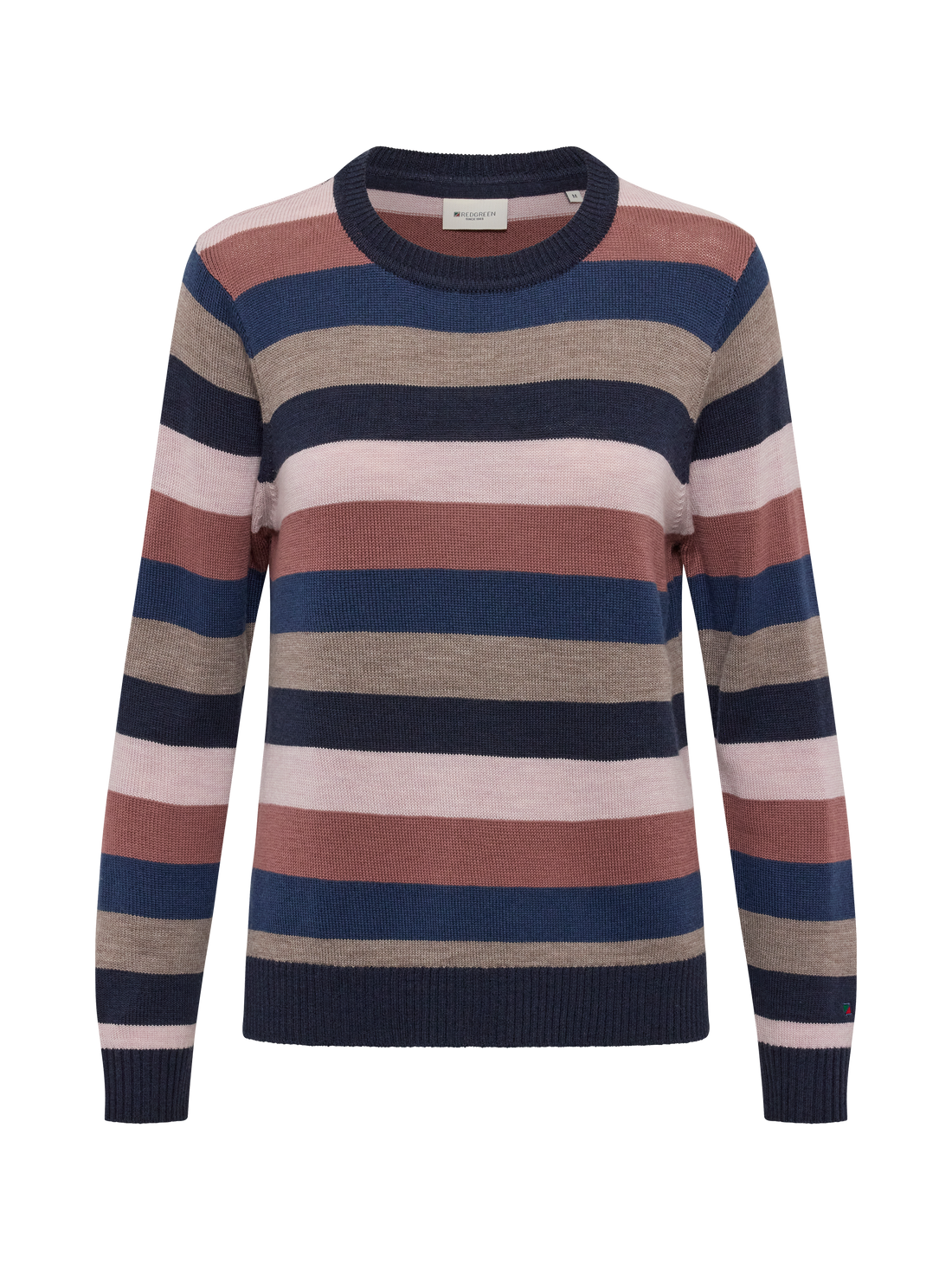 Joe Knit Jumper Pale Pink Stripe