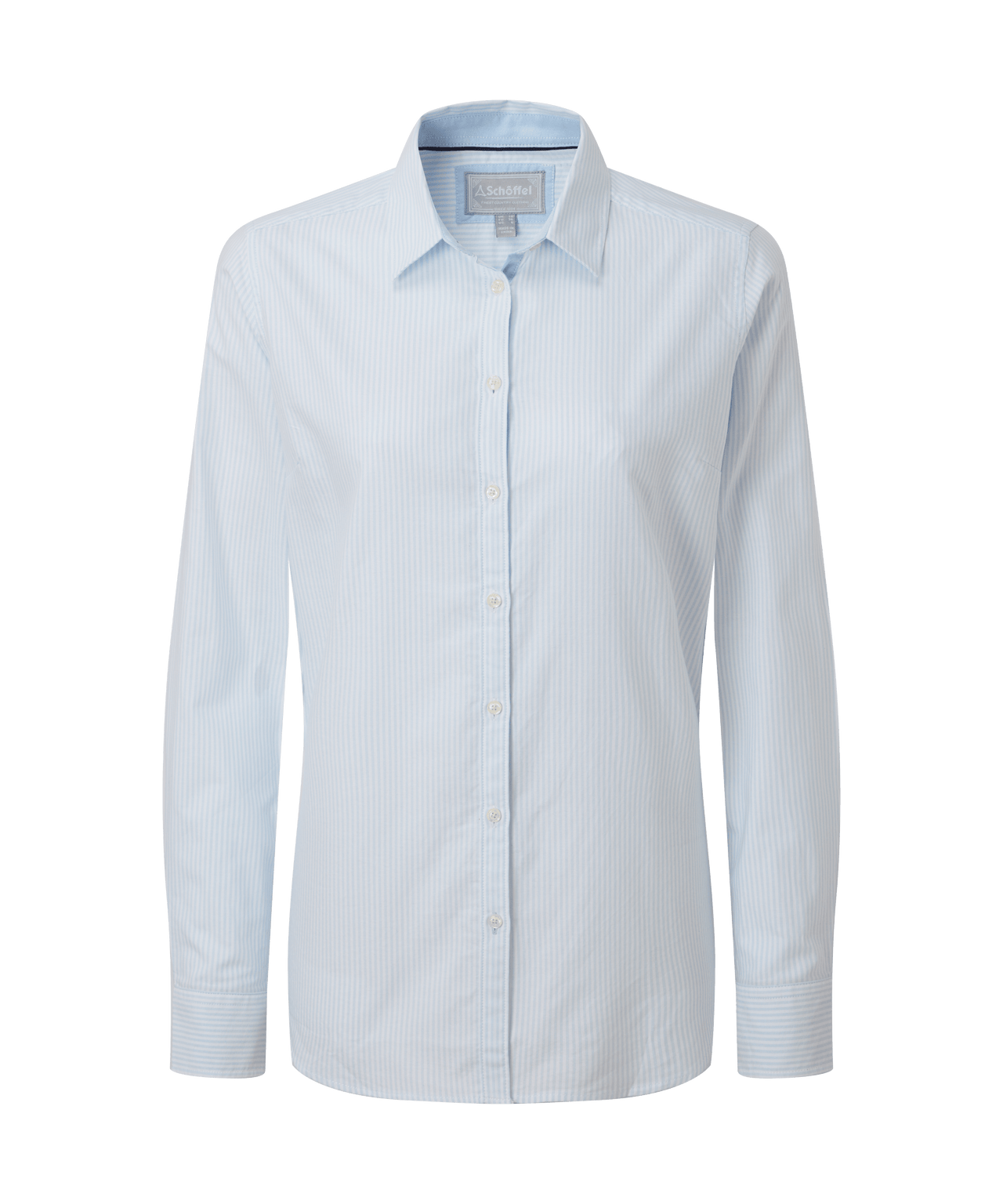 Cley Soft Oxford Shirt Pale Blue Stripe