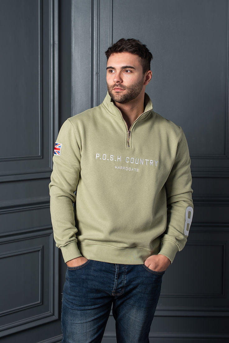 Tidal Quarter Zip Moorland Grene