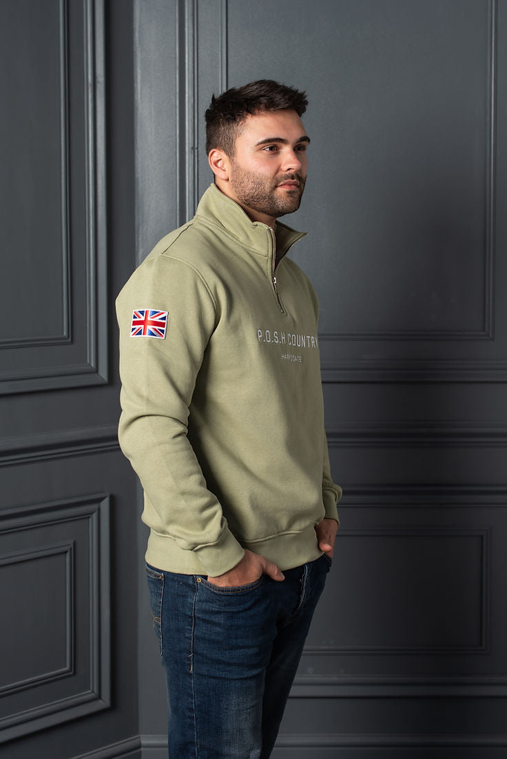 Tidal Quarter Zip Moorland Grene