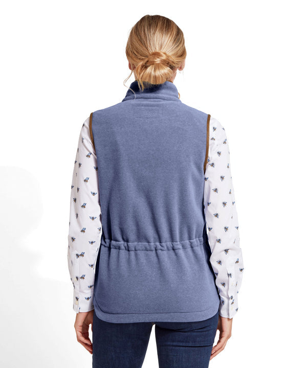 Lyndon Fleece Gilet Stone Blue