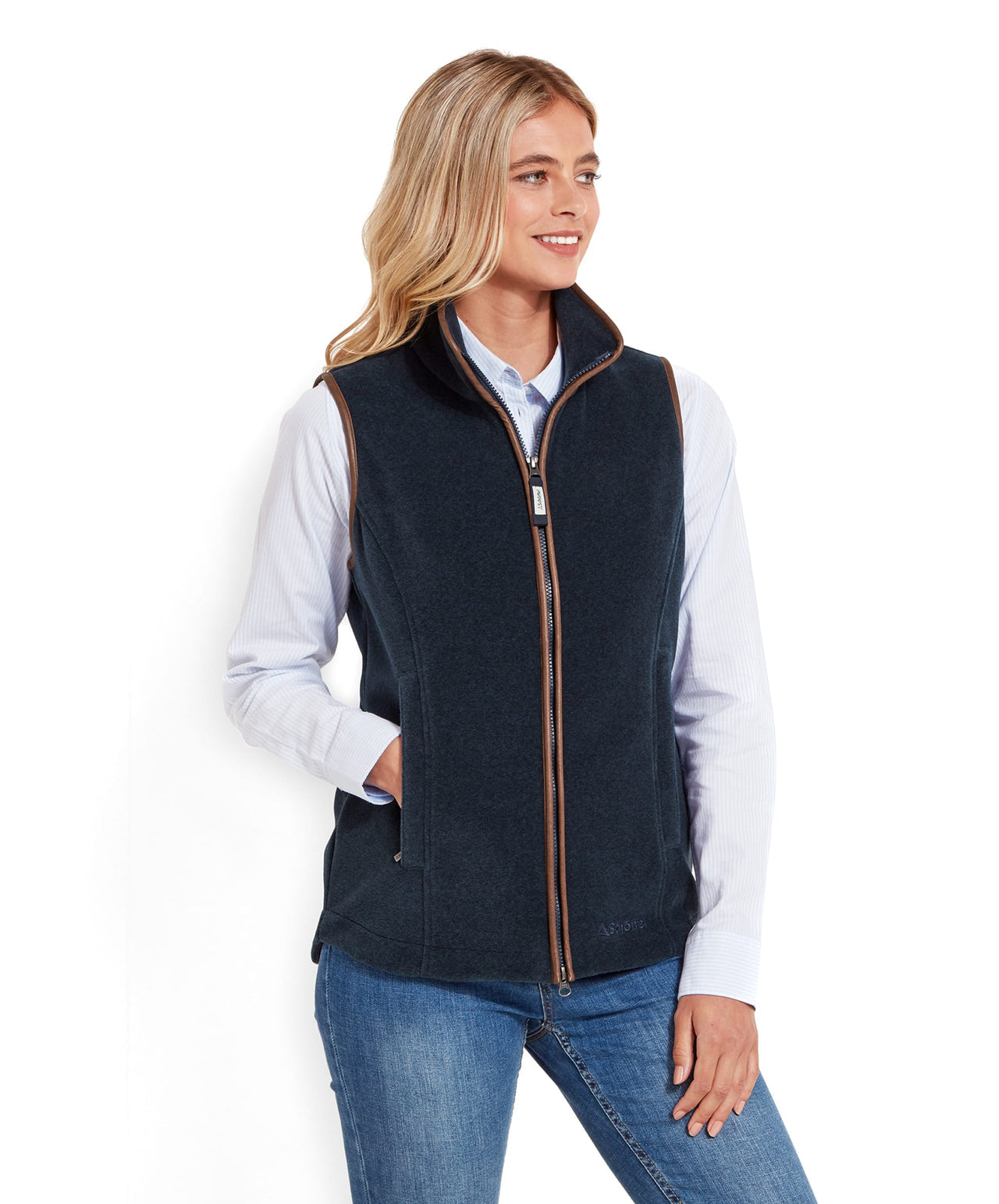 Lyndon Fleece Gilet Petrol Blue