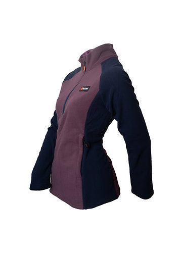 Ladies Frontier Fleece Plum/Navy