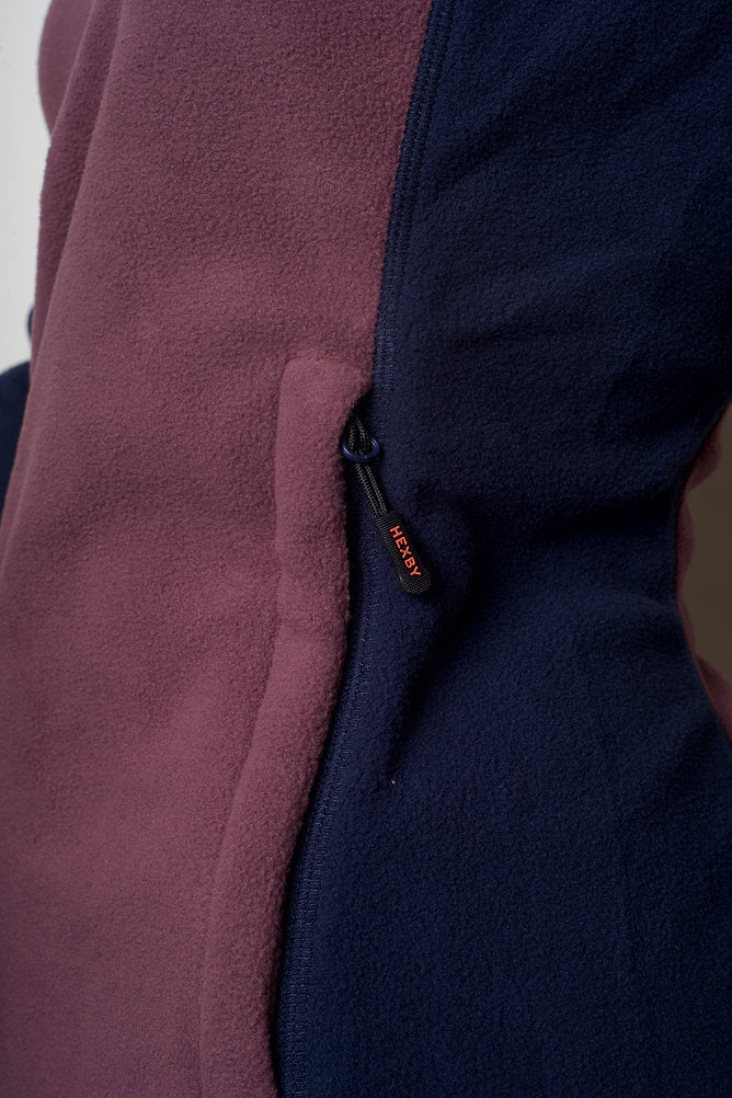 Ladies Frontier Fleece Plum/Navy