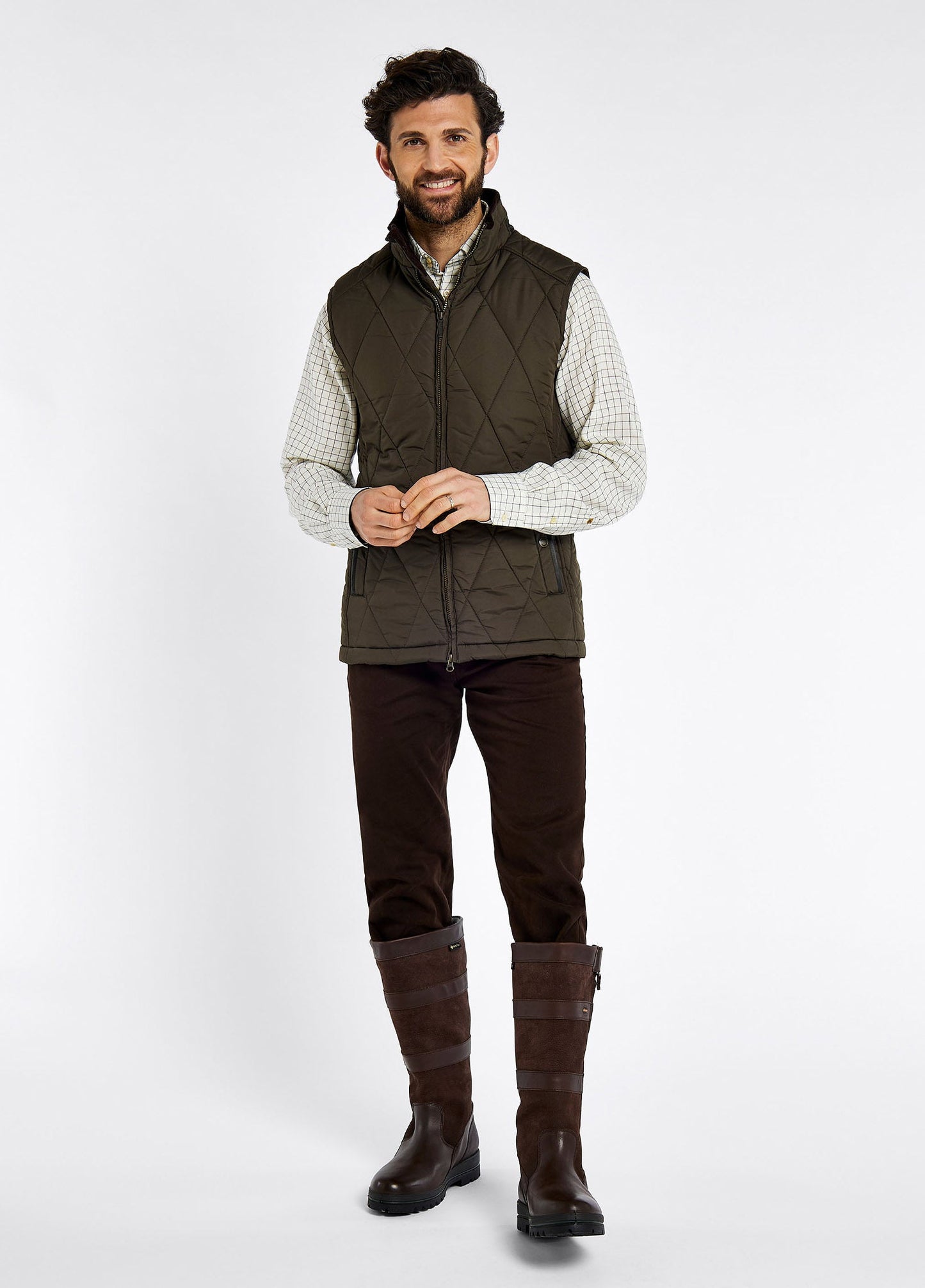 Colamber Men’s Quilted Gilet - Olive