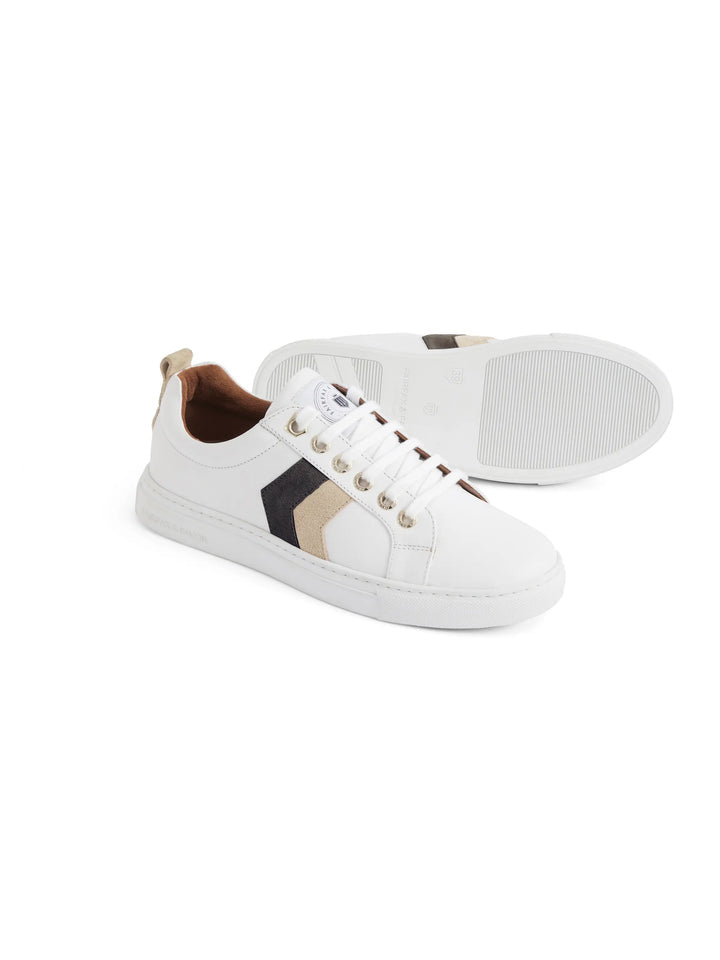 Alexandra Neutral Tri Colour Trainers