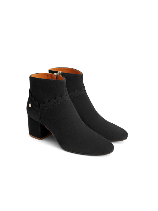 Bakewell Black Heeled Ankle Boots