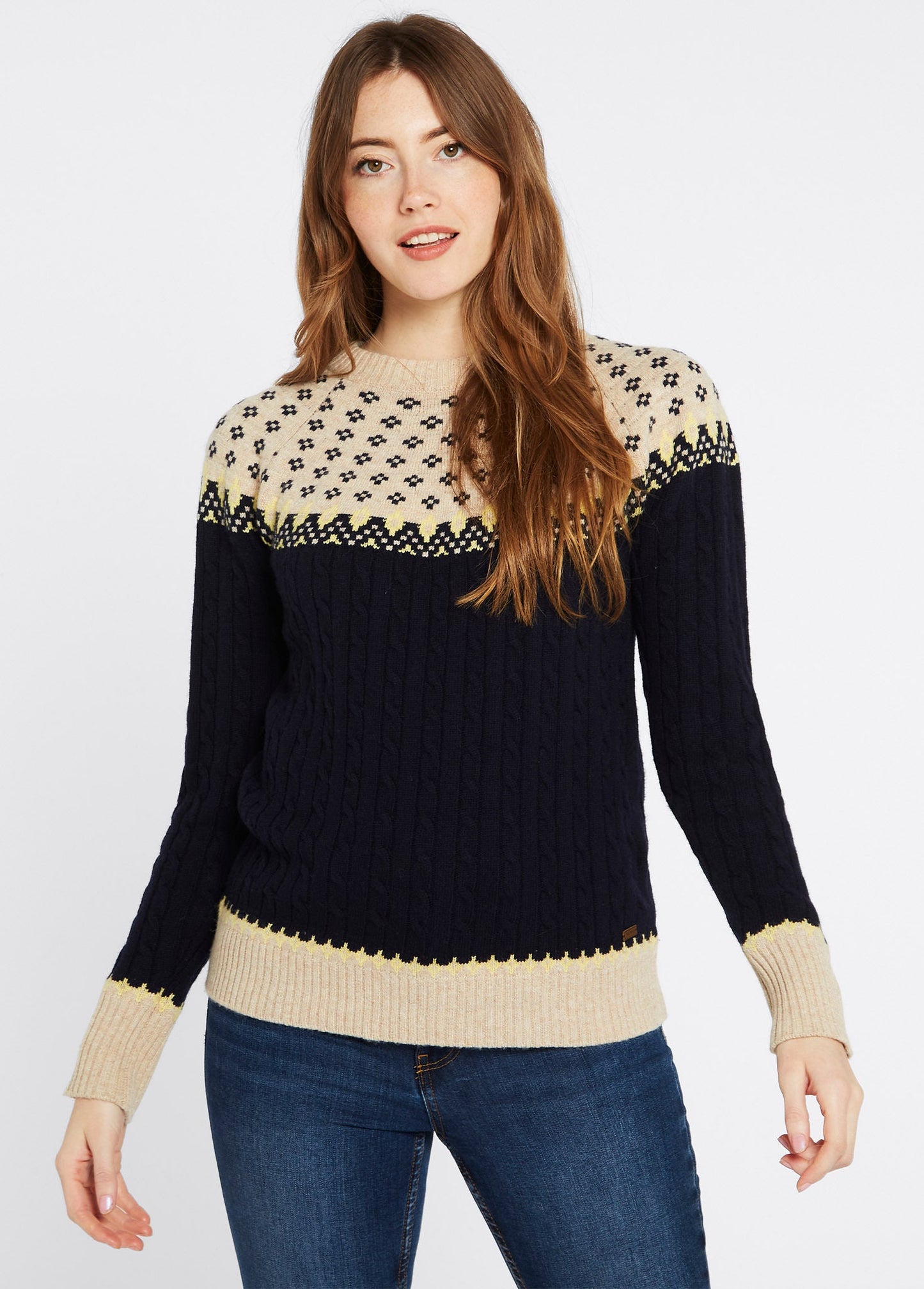 Thornfield Women’s Fair Isle knit - Navy